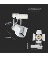 33W skinnespot - LED, Samsung chip, 5000K, 5 års garanti, hvitt hus