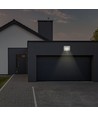 30W LED flomlys med sensor, Samsung LED - IP65, hvit, 6400K