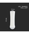 18W LED designer vegglampe, dimbar - 1200lm, hvit, varm hvit, Triac fasedimming, 120° lysspredning