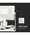 20W LED lyskaster med sensor - Samsung LED chip, hvit, IP65, varm hvit