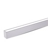 120cm 60W Samsung LED lysskinne, Up/Down - 6000lm, dimbar, sølv, inkl. wireoppheng