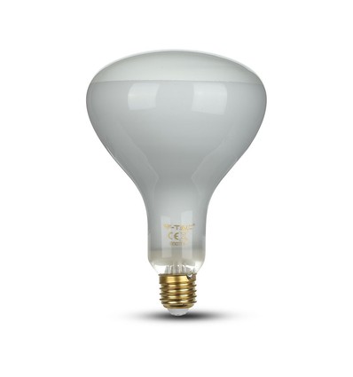 8W R125 LED Kulltrådspære - Dimbar, R125, E27, 230V