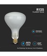 8W R125 LED Kulltrådspære - Dimbar, R125, E27, 230V