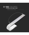 6,5W fleksibel LED bordlampe, oppladbar - 12V, hvit, dimbar, 3-i-1 CCT, touch-styring
