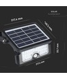 5W LED Solcelleprojektør - 4000K