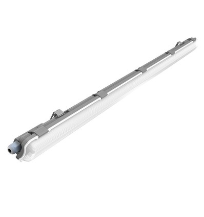 150cm 22W vanntett LED armatur - IP65, 6400K, inkl. LED rør