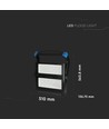 500W LED lyskaster, dimbar - Samsung LED chip, Meanwell driver, IP65, 4000K, 120lm/W