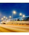 160W LED gatelykt, Samsung LED chip - 130lm/W, 4000K, Type III-M linse, Inventronics driver, IP65 utendørs