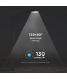 200W LED gatelykt, 130lm/W - Samsung LED chip, IP65, 4000K, Inventronics driver, IK08, grått kabinett