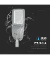 200W LED gatelykt, 130lm/W - Samsung LED chip, IP65, 4000K, Inventronics driver, IK08, grått kabinett