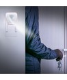 V-Tac IP65 infrarød bevegelsessensor, hvit - 360 grader, 20m rekkevidde, maks 1000W LED, utendørs/innendørs