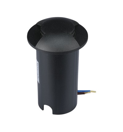 1W LED Nedgravningsspot Lys (12V) 6500K-Svart, IP67