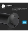 1W LED Nedgravningsspot Lys (12V) 6500K-Svart, IP67