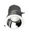 35W Ø16cm LED hotel downlight, RA95 - 2300lm, 0-27° justerbar spredning, sølv reflektor, Hull: Ø15cm
