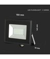 20W LED-lyskaster - Grønn, Sort hus, arbeidslampe