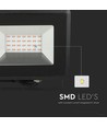 20W Rød LED-lyskaster - IP65 utendørs, Sort hus, arbeidslampe