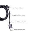 1,5m sort MFi Lightning kabel - 2A, Apple sertifisert, holdbart design