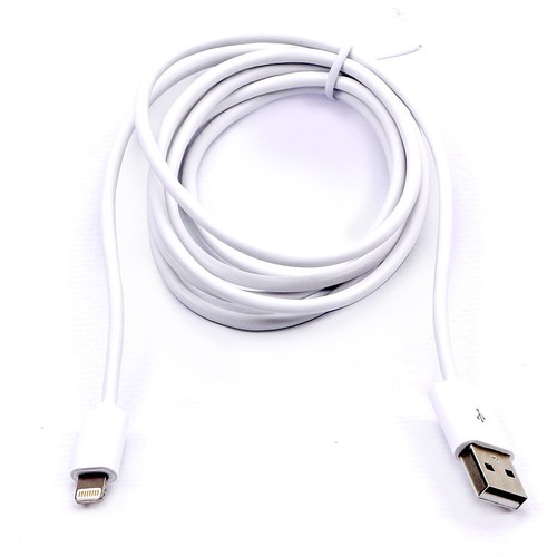 1,5m MFI Lightning til USB kabel, 2.4A - Hvit, Apple sertifisert, fleksibel og holdbar