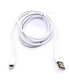 1,5m MFI Lightning til USB kabel, 2.4A - Hvit, Apple sertifisert, fleksibel og holdbar