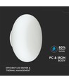 LED Vegglampe 40W - Designer, TRIAC Dempbar, 3000K, Hvit