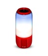 6W bærbar Bluetooth høyttaler med LED lys - Rød, 1800mAh batteri, USB/TF/AUX, 5V DC