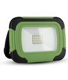 10W oppladbar LED lyskaster - Samsung LED chip, IP44, SOS flash, USB output, grønn/sort