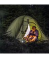 10W oppladbar LED lyskaster - Samsung LED chip, IP44, SOS flash, USB output, grønn/sort