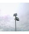 35W Solara LED flomlys med solcelle - IP65, sort, fjernkontroll