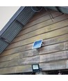 35W Solara LED flomlys med solcelle - IP65, sort, fjernkontroll