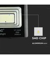 35W Solara LED flomlys med solcelle - IP65, sort, fjernkontroll