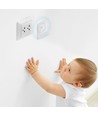 Veggfeste mikrobølgesensor - Hvit, for innbygging, Maks 300W
