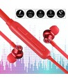 Bluetooth sport headset, rød - 500mAh batteri, 7-8 timers spilletid, 10m rekkevidde