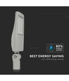 120W LED gatelykt med Samsung chip - 140lm/W, dimbar Inventronics driver, IP66, grått kabinett