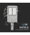 120W LED gatelykt med Samsung chip - 140lm/W, dimbar Inventronics driver, IP66, grått kabinett