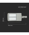 150W LED gatelykt med Samsung chip - 140lm/W, Inventronics dimbar driver, IP65, grå aluminium