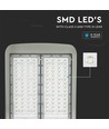 150W LED gatelykt med Samsung chip - 140lm/W, Inventronics dimbar driver, IP65, grå aluminium