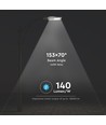 200W LED gatelykt, 140lm/W - Samsung chip, Inventronics driver, dimbar, IP65