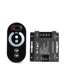 RF LED dimmer med touch fjernkontroll, 12V/24V - 3 kanaler, 18A, sort, til LED strips