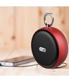 Rød bærbar Bluetooth høyttaler - TWS funksjon, 800mAh batteri, 4 timers spilletid