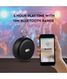 Transportabel Bluetooth høyttaler, 2x3W - Sort, TWS, innebygd mikrofon, AUX, TF kort, RGB lys