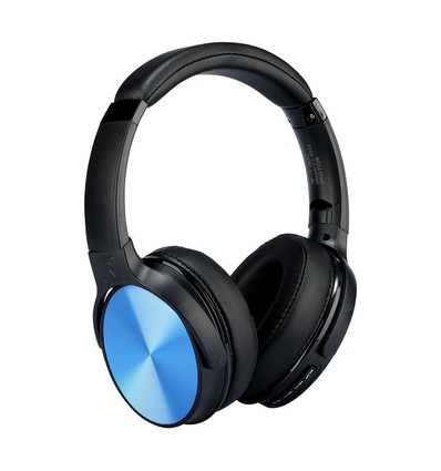 Trådløse Bluetooth-hodetelefoner, blå - 12 timers spilletid