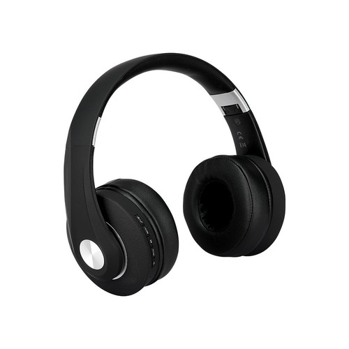 Trådløse Bluetooth-hodetelefoner, sort - 12 timers spilletid, foldbar
