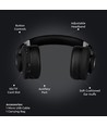 Trådløse Bluetooth-hodetelefoner, sort - 12 timers spilletid, foldbar