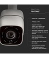 1080P IP overvåkningskamera, 12V - IP65, 2.0MP bullet, 20-30m IR, innendørs/utendørs
