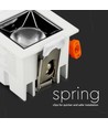 4W kvadratisk LED downlight, Samsung chip, RA90 - 5700K, 12 grader, hull: 45x45mm