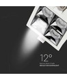 16W Firkantet LED panel for innbygging RA90 - Samsung LED chip, Hull: 8,5 x 8,5 cm, Mål: 9,3 x 9,3 cm