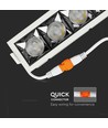 20W LED downlight med Samsung chip, RA90 - 12°, 5700K, Hull: 20x4,5 cm, Mål: 20,7x5,4 cm