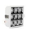 36W kvadratisk LED panel for innbygging med Samsung chip - 2880lm, RA90, 12°, hull: 120x120mm, 5700K