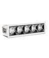 20W rektangulært LED downlight, RA90 - Samsung LED chip, hvit, hull: 200x45 mm, 5700K
