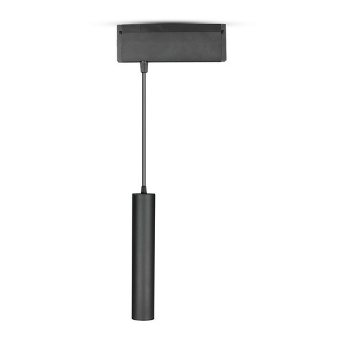 15W magnetisk pendel skinnespot, 24V - 4000K, IP20, sort, 36 grader, magnetisk lineær pendel